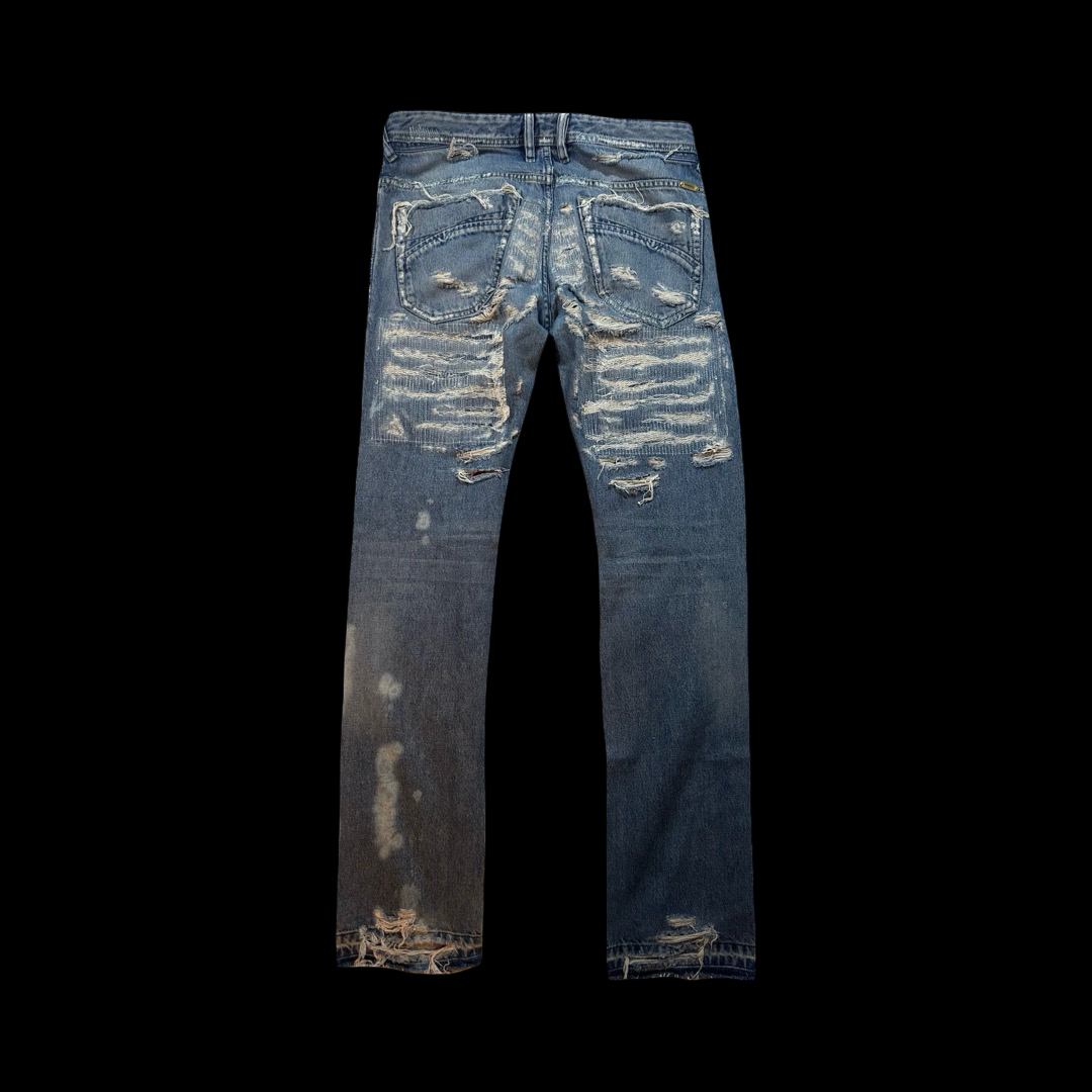 Diesel Upcycled Ripped Jeans