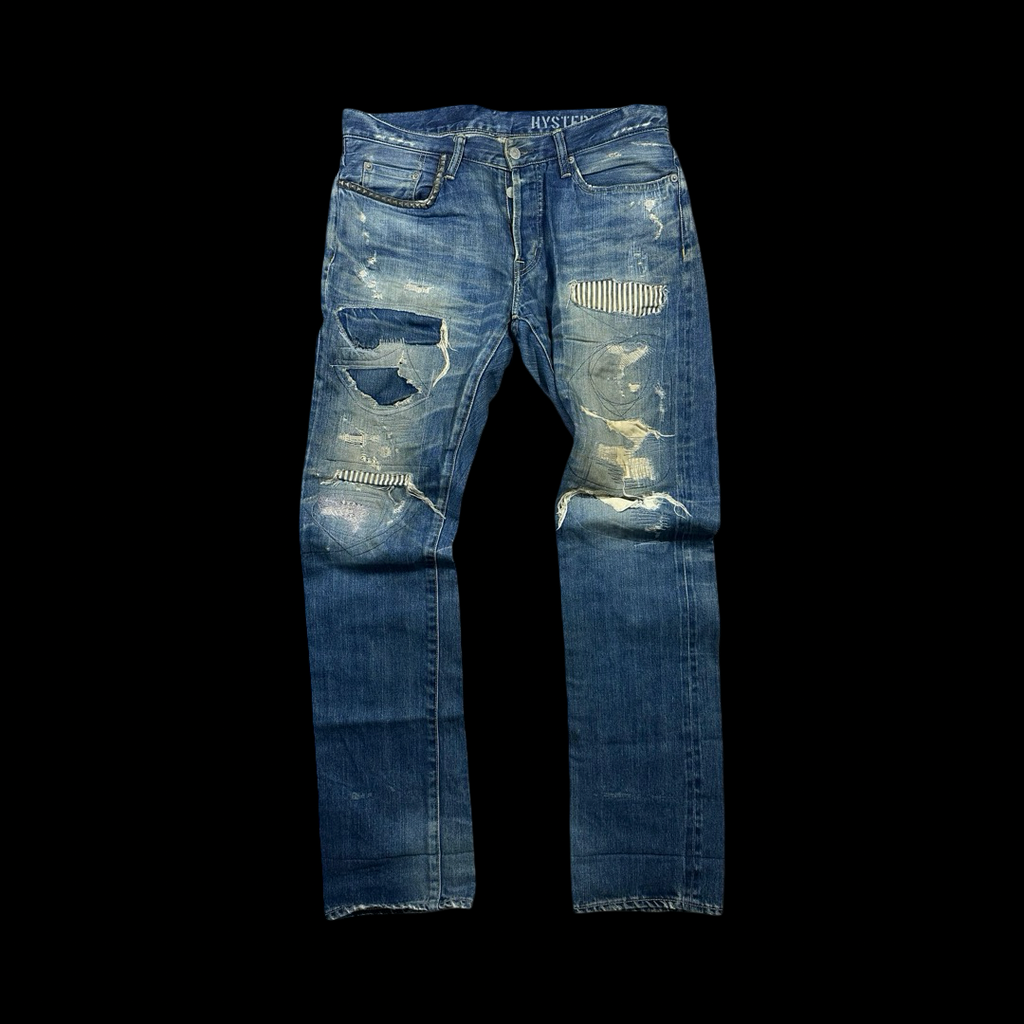 Hysteric Glamour Patch Jeans