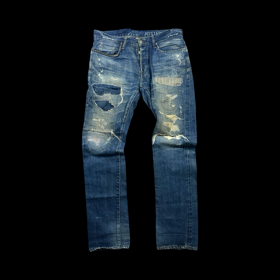 Hysteric Glamour Patch Jeans