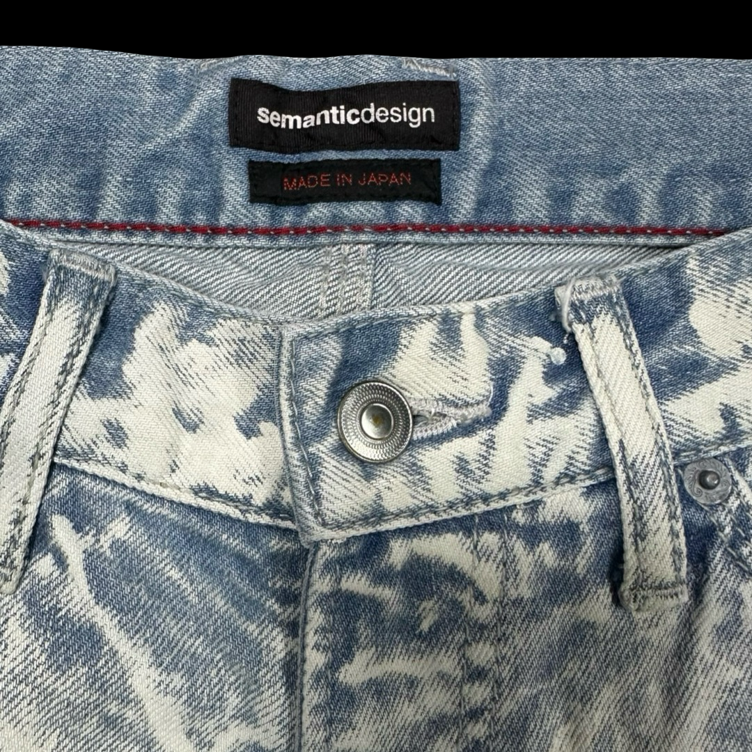 Semantic Design Bleached Jeans