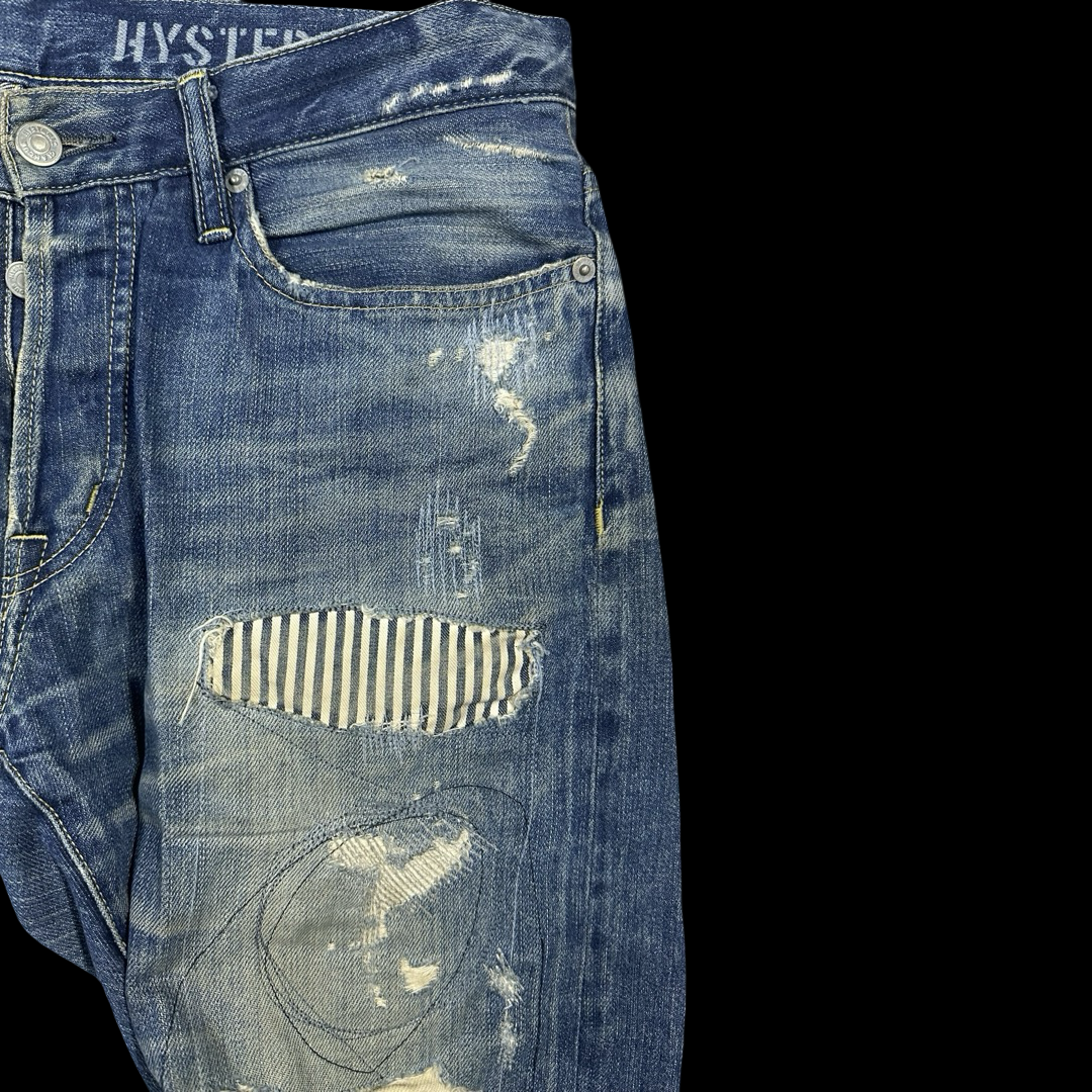 Hysteric Glamour Patch Jeans