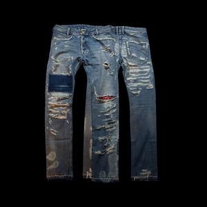 Diesel Upcycled Ripped Jeans