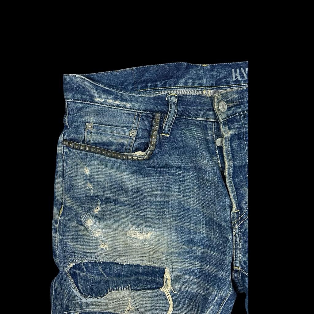 Hysteric Glamour Patch Jeans