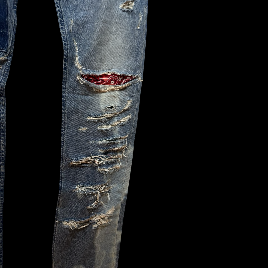 Diesel Upcycled Ripped Jeans
